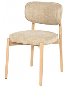 spisebordsstol moderne stof eg træ egetræ design uden armlæn