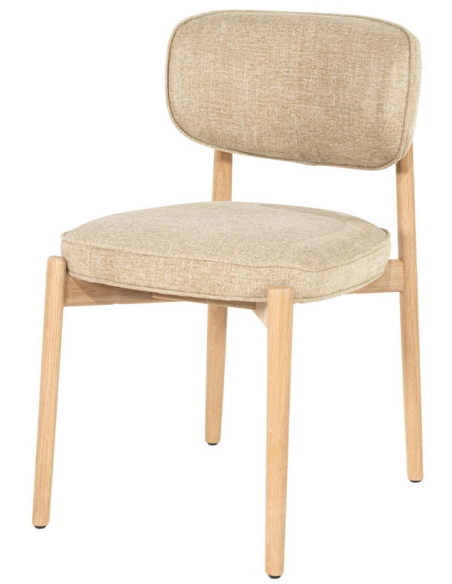 spisebordsstol moderne stof eg træ egetræ design uden armlæn