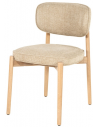 RUNE Spisebordsstol i egetræ og polyester H83,5 cm - Eg/Taupe