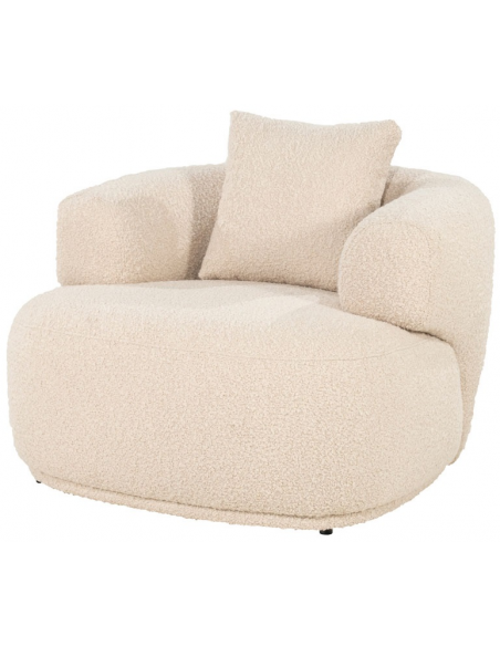 lænestol loungestol moderne nordisk design skandinavisk boucle stof
