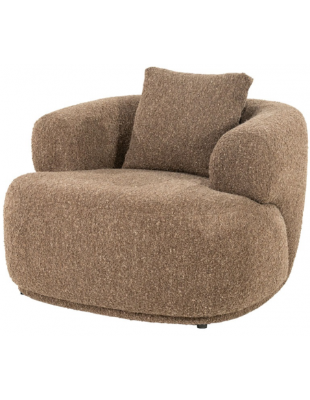 lænestol loungestol moderne nordisk design skandinavisk boucle stof