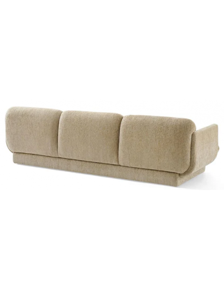 moderne sofa 3 personer beige stof design tekstil stuemøbler
