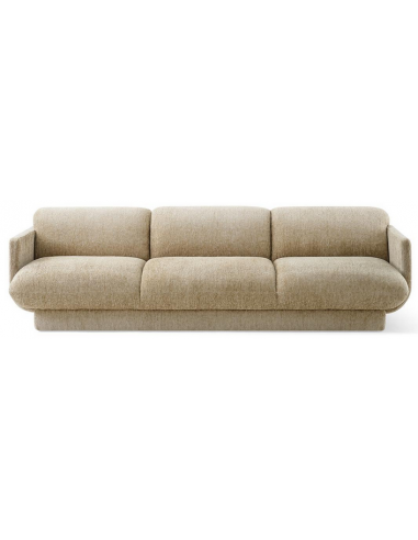 moderne sofa 3 personer beige stof design tekstil stuemøbler