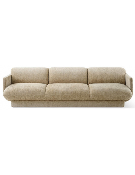 moderne sofa 3 personer beige stof design tekstil stuemøbler
