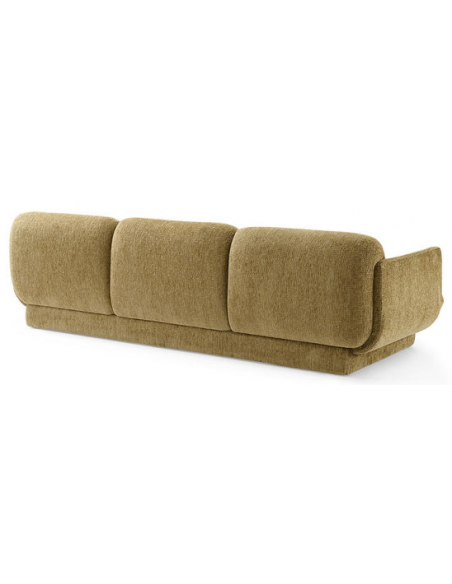 moderne sofa 3 personer grøn stof design tekstil stuemøbler