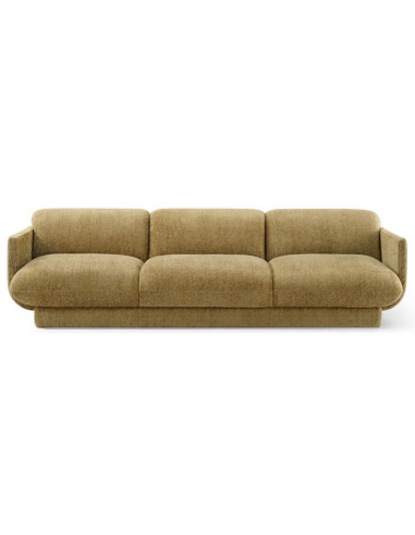 moderne sofa 3 personer grøn stof design tekstil stuemøbler