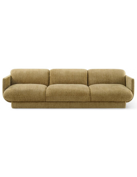 moderne sofa 3 personer grøn stof design tekstil stuemøbler