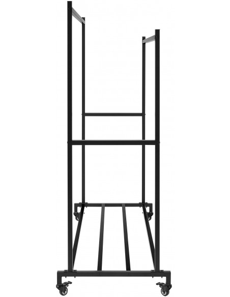 tøjstativ garderobe garderobestativ stativ på hjul sort