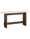 Konsolbord i MDF 160 x 30 cm - Brun/Hvid marmoriseret