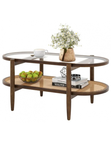 sofabord træ moderne design indretning opbevaring hylde
