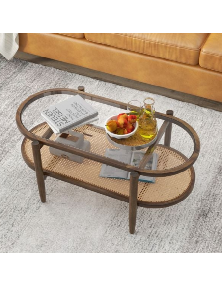 sofabord træ moderne design indretning opbevaring hylde