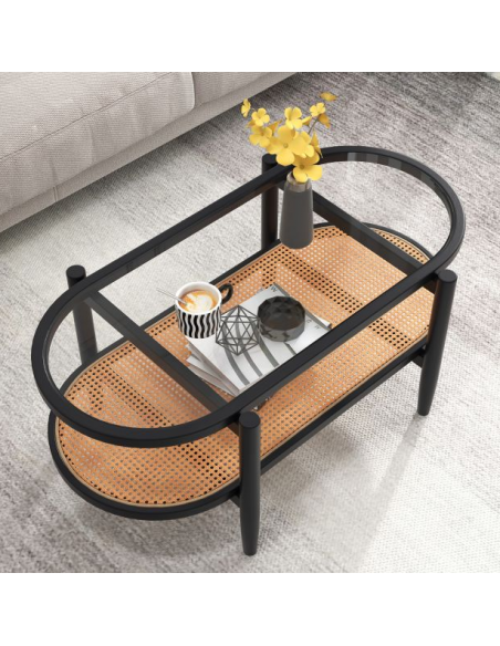 sofabord træ moderne design indretning opbevaring hylde