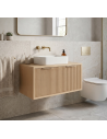 Underskab til håndvask i MDF H36 x B80 x D47 cm - Natur/Børstet guld