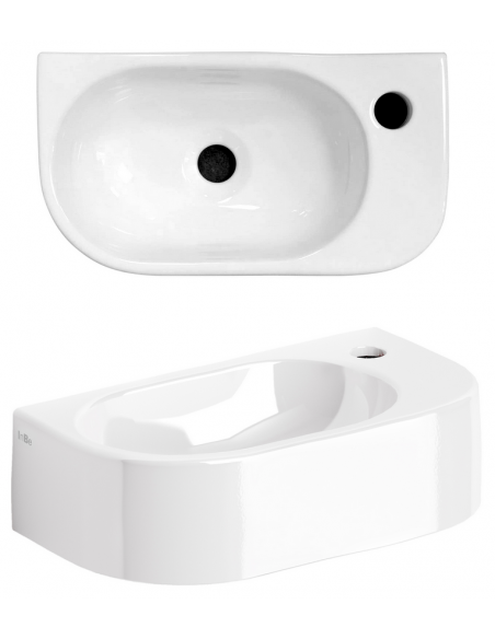 håndvask moderne design badeværelsesindretning badeværelsesrenovering lille gæstetoilet