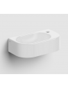 INBE Håndvask i keramik 41 x 22,5 cm - Mat hvid