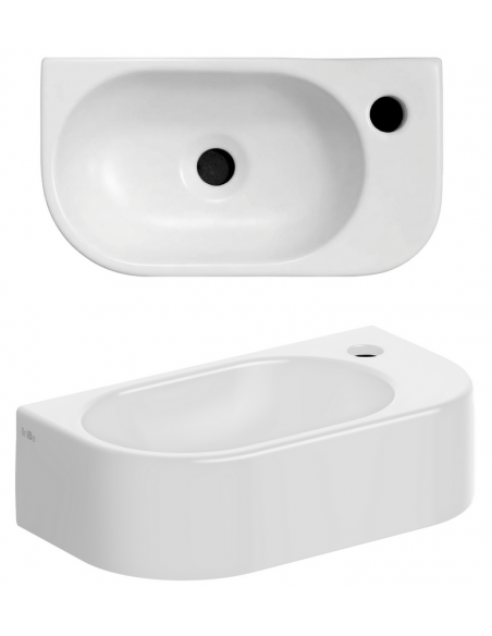 håndvask moderne design badeværelsesindretning badeværelsesrenovering lille gæstetoilet