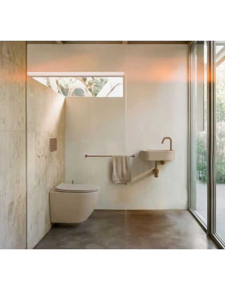 håndvask moderne design badeværelsesindretning badeværelsesrenovering lille gæstetoilet