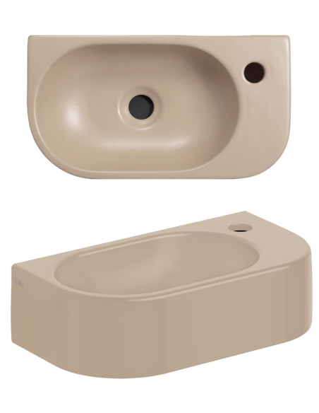 håndvask moderne design badeværelsesindretning badeværelsesrenovering lille gæstetoilet
