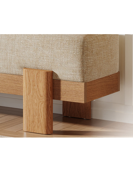bænk entre garderobe soveværelse moderne design skobænk træ