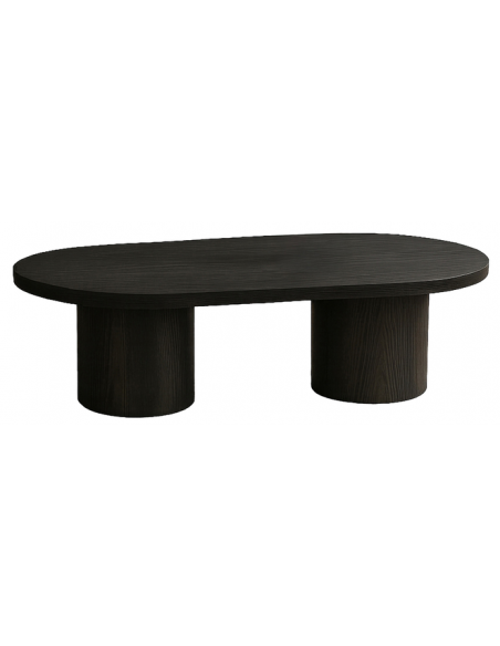 ovalt sofabord sort ovale moderne design