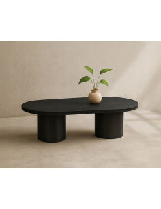 ovalt sofabord sort ovale moderne design 2