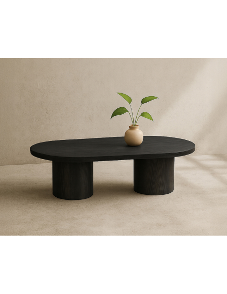 ovalt sofabord sort ovale moderne design
