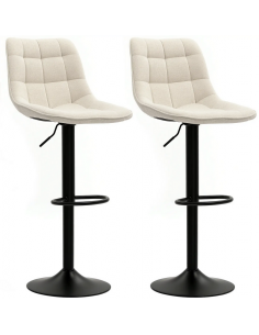 barstol stof beige billig moderne design køkken ryg ryglæn