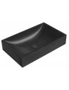 Bordmonteret håndvask i beton 58,2 x 36 cm - Sort granit