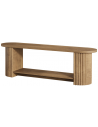 Tvbord i MDF og møbelplade H60 x B160 x D40 cm - Naturbrun