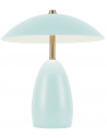 POPPY Opladelig trådløs 12V bordlampe i stål H27 cm 3W - Cerulean lyseblå
