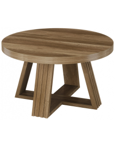 sofabord træ moderne design indretning opbevaring hylde rundt