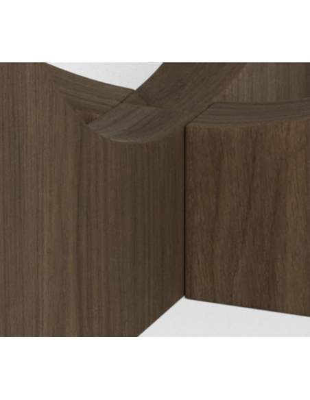 sofabord eg træ egetræ marmor beige design rundt