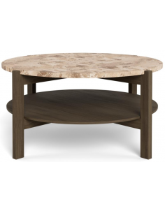 sofabord eg træ egetræ marmor beige design rundt 2