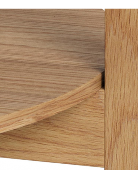 sofabord eg træ egetræ marmor beige design rundt