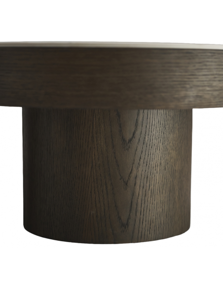 organisk sofabord brun træ design marmor keramik