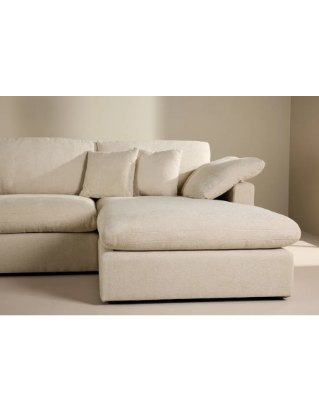 chaiselongsofa chaiselong sofa moderne design stof beige