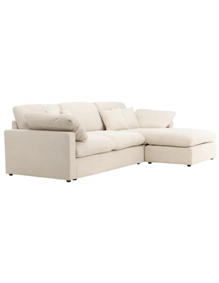 chaiselongsofa chaiselong sofa moderne design stof beige