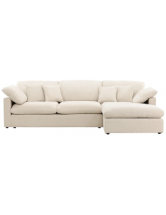 chaiselongsofa chaiselong sofa moderne design stof beige