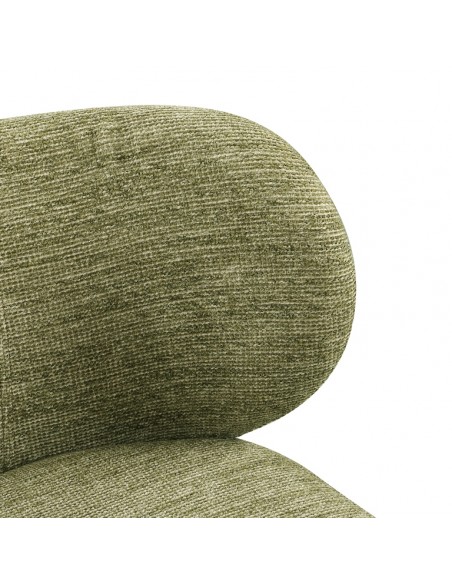 spisebordsstol grøn stof moderne design drej drejefod drejefunktion