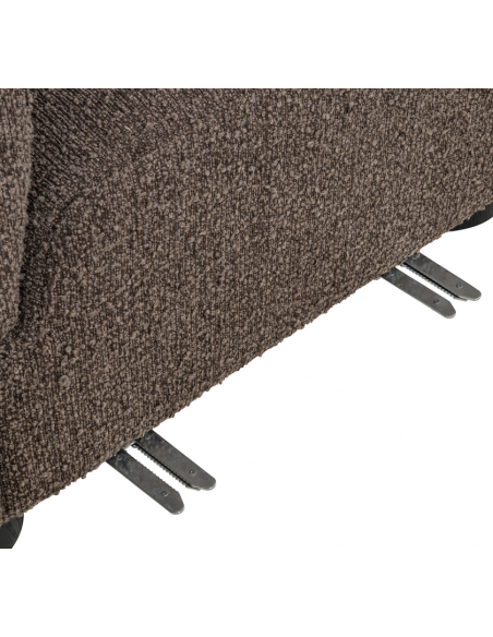 sofa chaiselong chaiselongsofa boucle brun stof moderne design