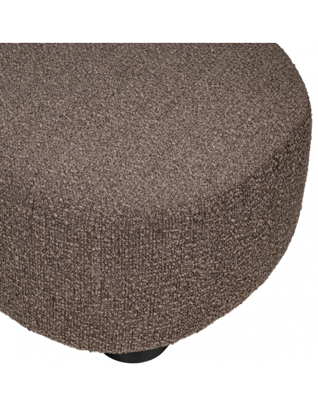 sofa chaiselong chaiselongsofa boucle brun stof moderne design