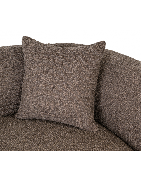 sofa chaiselong chaiselongsofa boucle brun stof moderne design