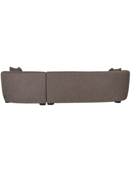 sofa chaiselong chaiselongsofa boucle brun stof moderne design