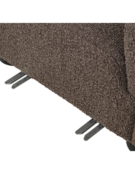 sofa chaiselong chaiselongsofa boucle brun stof moderne design