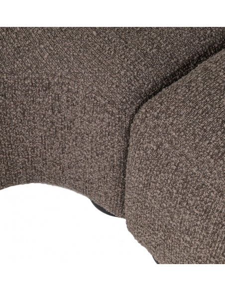 sofa chaiselong chaiselongsofa boucle brun stof moderne design