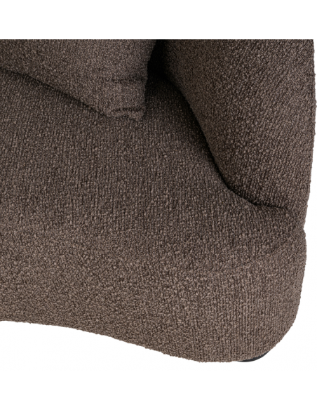 sofa chaiselong chaiselongsofa boucle brun stof moderne design