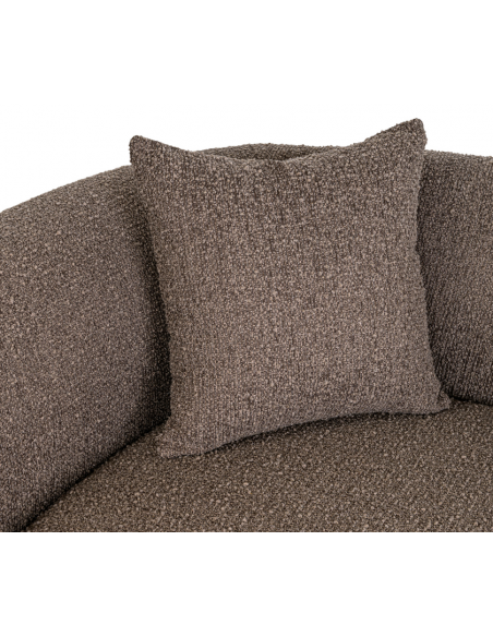 sofa chaiselong chaiselongsofa boucle brun stof moderne design