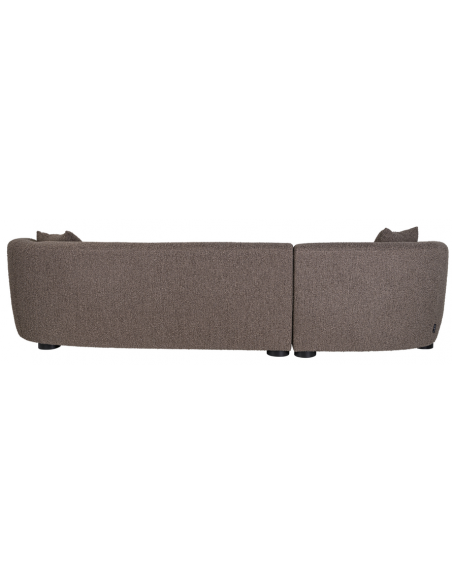 sofa chaiselong chaiselongsofa boucle brun stof moderne design