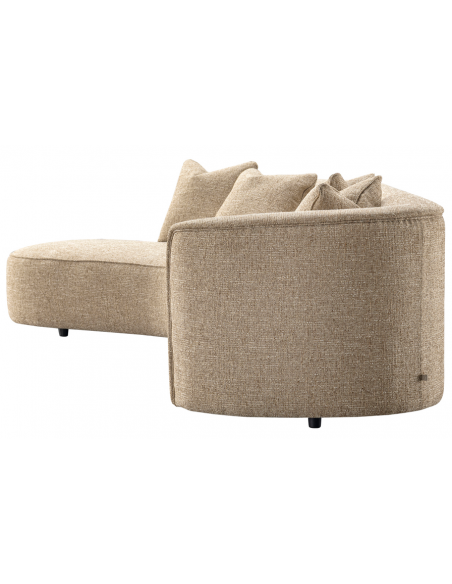 sofa chaiselong chaiselongsofa boucle sand beige stof moderne design