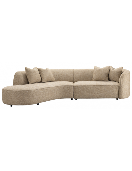 sofa chaiselong chaiselongsofa boucle sand beige stof moderne design